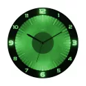 TFA Lumoclock Funk Wanduhr mit Beleuchtung grau
