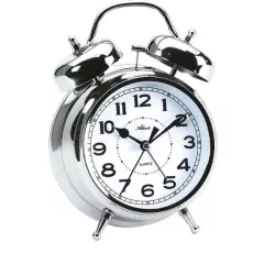 ATLANTA Glockenwecker Sweep Silent mit Licht 12.5cm