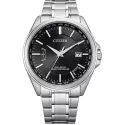 CITIZEN Global Weltzeit Eco Drive Solar Funkuhr Stahl schwarz