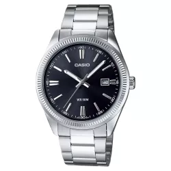 CASIO Analog Retro 38mm Quartzuhr schwarz