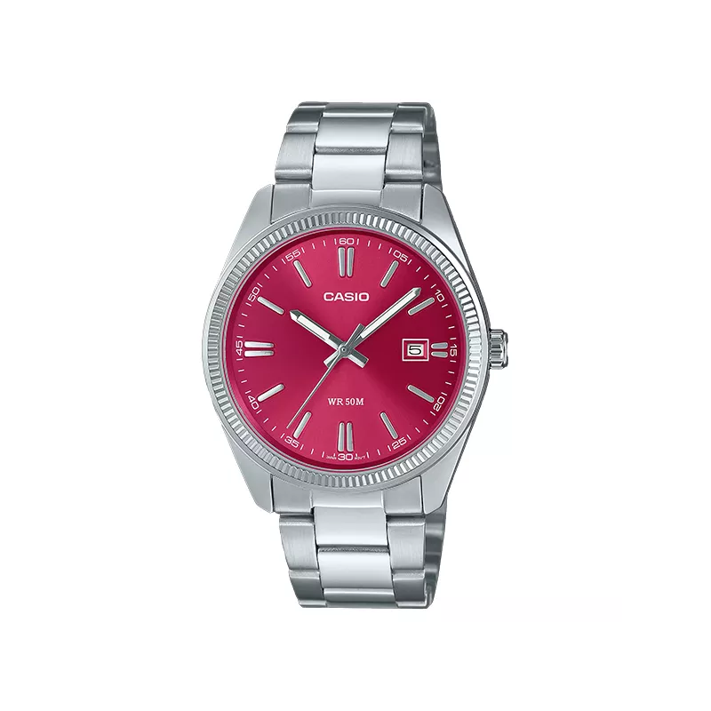 CASIO Analog Retro Quartzuhr rot