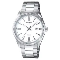 CASIO Analog Retro 38mm Quartzuhr weiss