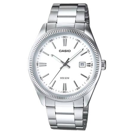 CASIO Analog Retro Quartzuhr weiss