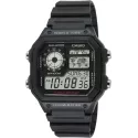 CASIO Sport-Digitaluhr Worldtimer mit 5 Alarmen schwarz