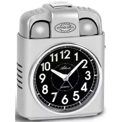 ATLANTA Glockenwecker Silent Q lauter Alarm Licht silber