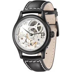 ZENO-WATCH BASEL Retro XL Skelettuhr Ltd Handaufzug schwarz