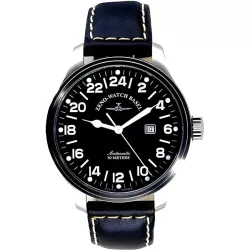 ZENO-WATCH BASEL Pilot Oversized XL 24 Stundenanzeige Automatik