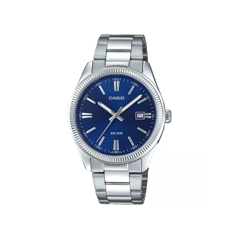 CASIO Analog Retro Quartzuhr blau