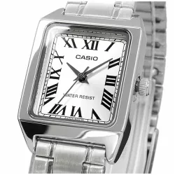 CASIO Analog Square mini Quartzuhr römisch Stahl