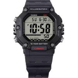 CASIO Sport-Digitaluhr Worldtimer mit 5 Alarmen schwarz