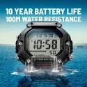 CASIO Sport-Digitaluhr Worldtimer mit 5 Alarmen schwarz