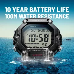 CASIO Sport-Digitaluhr Worldtimer mit 5 Alarmen schwarz
