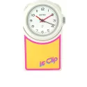 LE CLIP Klippuhr Fun gelb