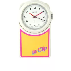 LE CLIP Klippuhr Fun gelb
