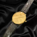 LOUIS LEUBA Golduhr Geneve Classic mit Lederband