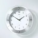 AMS Apollo Funkwanduhr silber
