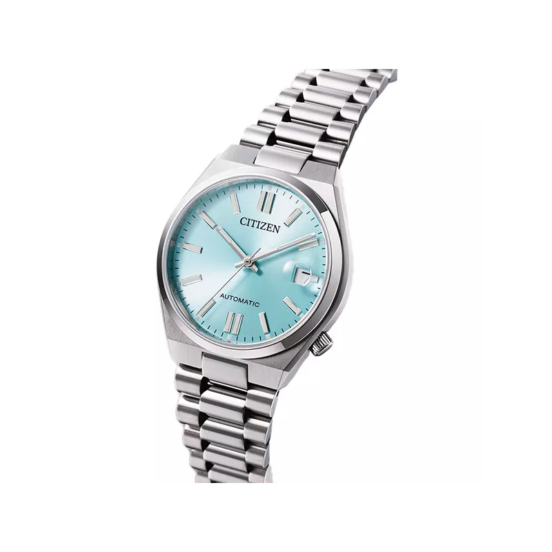 CITIZEN Tsuyosa 37 Medium Automatik Uhr Stahl eisblau