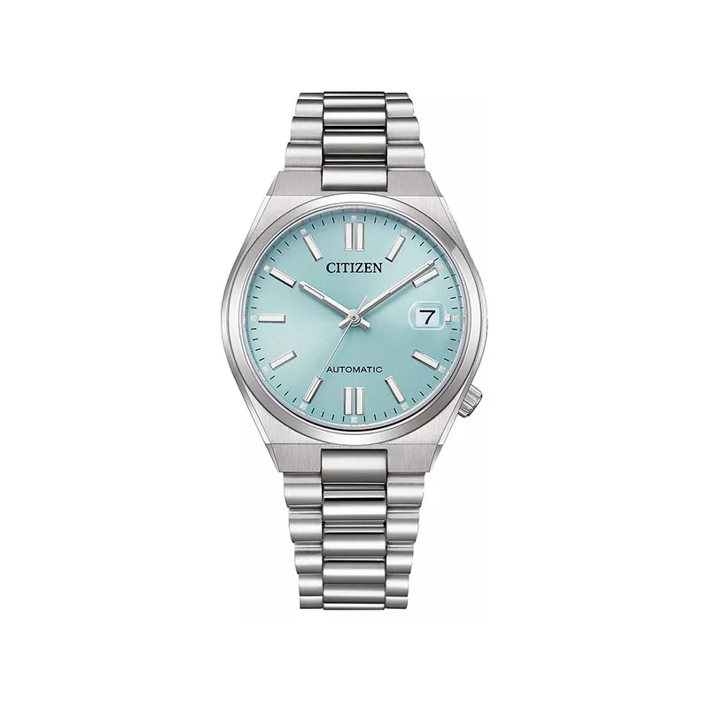 CITIZEN Tsuyosa 37 Medium Automatik Uhr Stahl eisblau