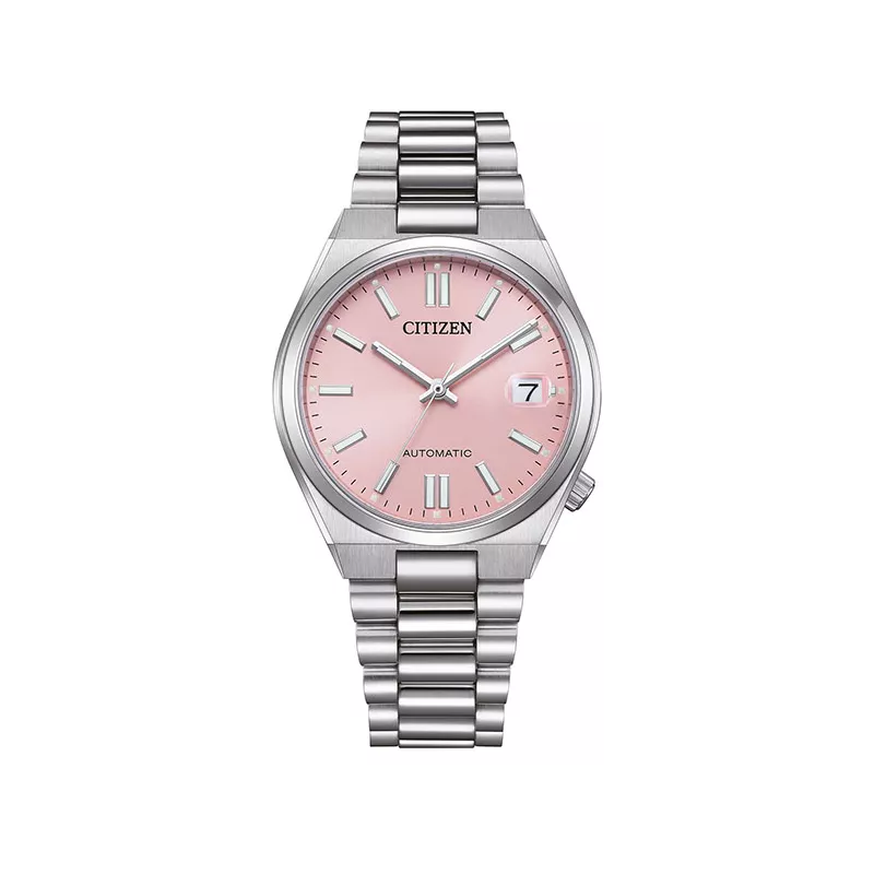 CITIZEN Tsuyosa 37 Medium Automatik Uhr Stahl pink