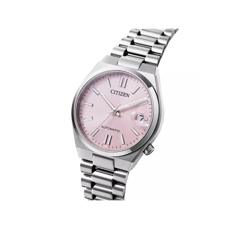 CITIZEN Tsuyosa 37 Medium Automatik Uhr Stahl pink