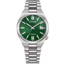 CITIZEN Tsuyosa Medium Automatik Uhr Stahl grün