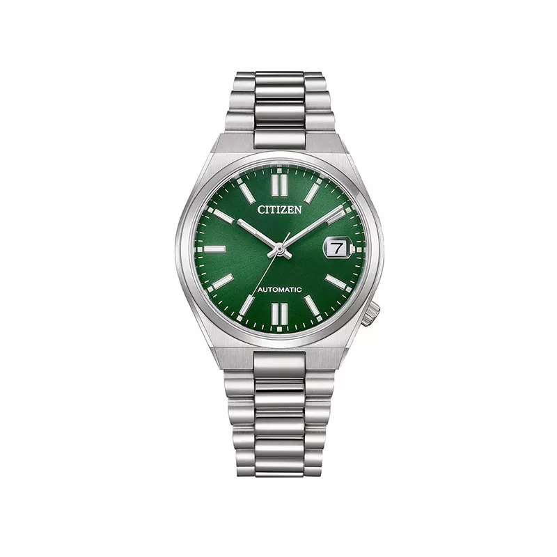 CITIZEN Tsuyosa 37 Medium Automatik Uhr Stahl grün