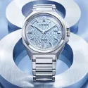 CITIZEN Retro Automatik Uhr Serie 8 Sakura eisblau