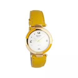 ZENO Printemps 34 Quartzuhr gelb gross