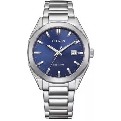 CITIZEN Klassik Eco-Drive Solaruhr Edelstahl blau