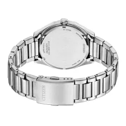 CITIZEN Klassik Eco-Drive Solaruhr Edelstahl weiss