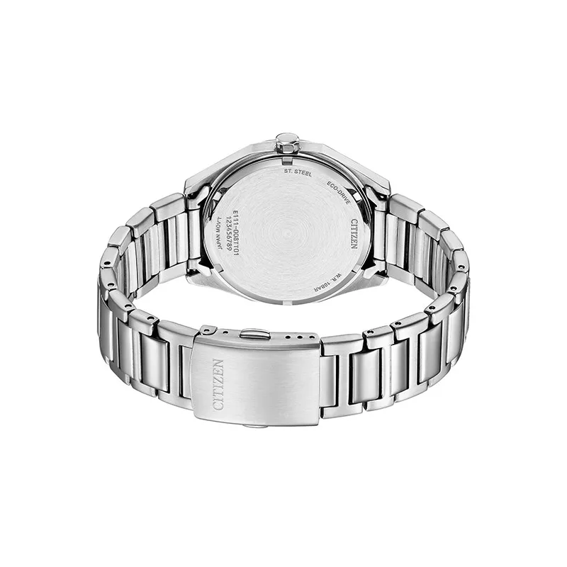 CITIZEN Sports Eco-Drive Solaruhr Edelstahl weiss