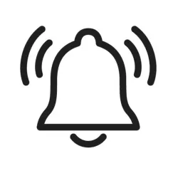 ATLANTA Glockenwecker Silent Q lauter Alarm Licht grau