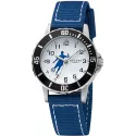 Quartz Kinderuhren Fussball blau