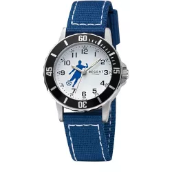 Quartz Kinderuhren Fussball blau
