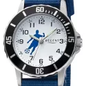 Quartz Kinderuhren Fussball blau