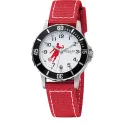 Quartz Kinderuhren Fussball rot