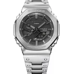G-SHOCK Analog-Digitaluhr CasiOak Steel Carbon Core Solar schwarz