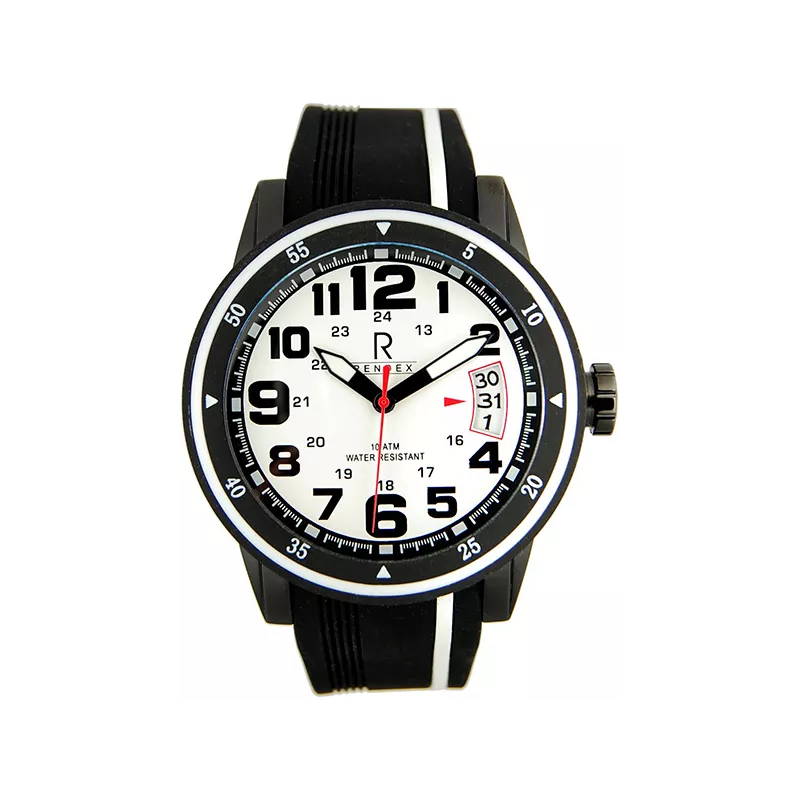 RENDEX Fashion Sportuhr Quartz schwarz-weiss