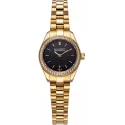 PAUL HEWITT Damenuhr Petit Soleil round 25 Solar Recy-Stahl gold schwarz