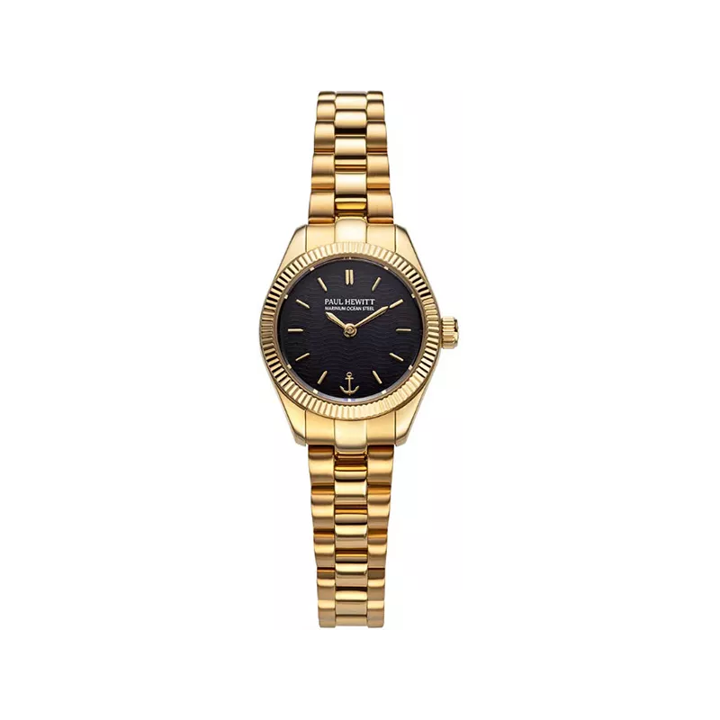 PAUL HEWITT Damenuhr Petit Soleil round 25 Solar Recy-Stahl gold