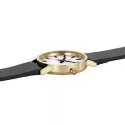 MONDAINE Classic 30 Bahnhofsuhr SBB vergoldet