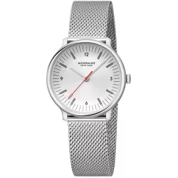 MONDAINE Doppio Quartz 33 Recy-Stahl grau