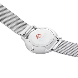 MONDAINE Doppio Quartz 33 Recy-Stahl grau