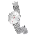MONDAINE Doppio Quartz 33 Recy-Stahl grau