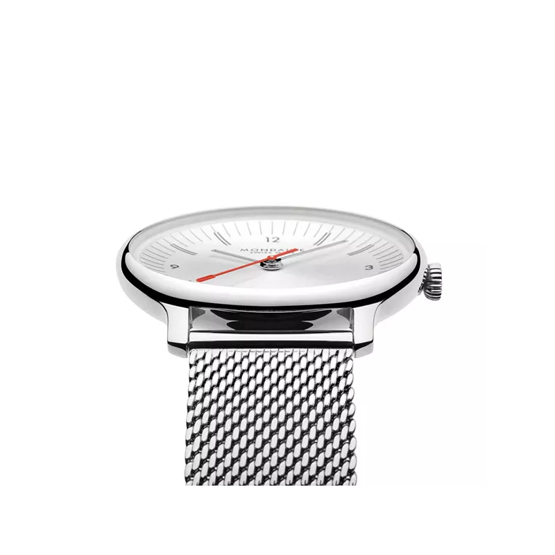MONDAINE Doppio Quartz 33 Recy-Stahl grau