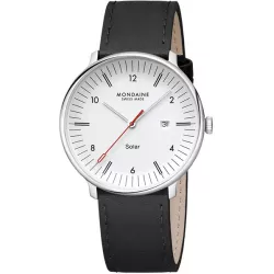 MONDAINE Doppio Solar 41 Recy-Stahl schwarz