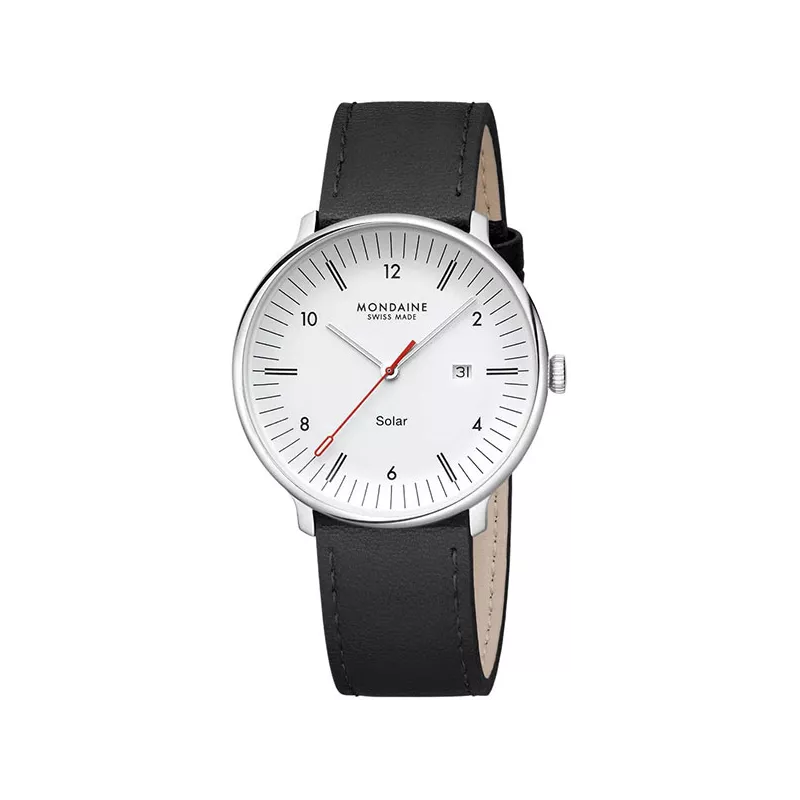 MONDAINE Doppio Solar 41 Recy-Stahl schwarz