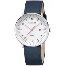 MONDAINE Doppio Solar 41 Recy-Stahl blau