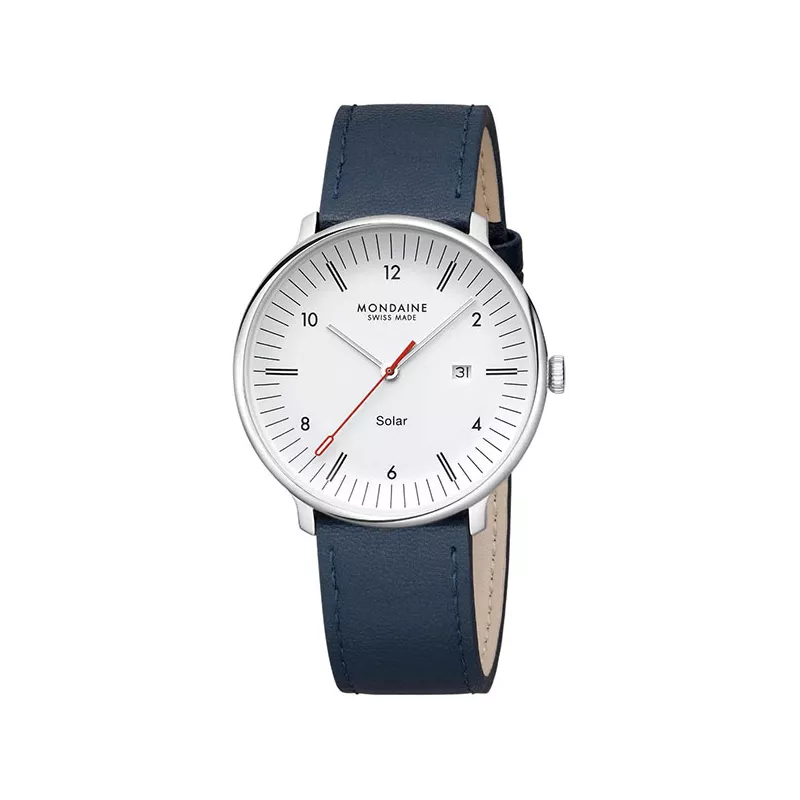 MONDAINE Doppio Solar 41 Recy-Stahl blau