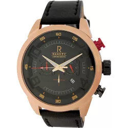 RENDEX Design XL Chronograph Quartzuhr ros vergoldet